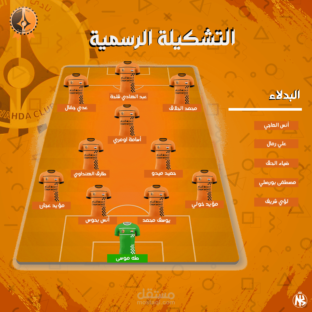 سوشيال ميديا - تشكيلة مباراة