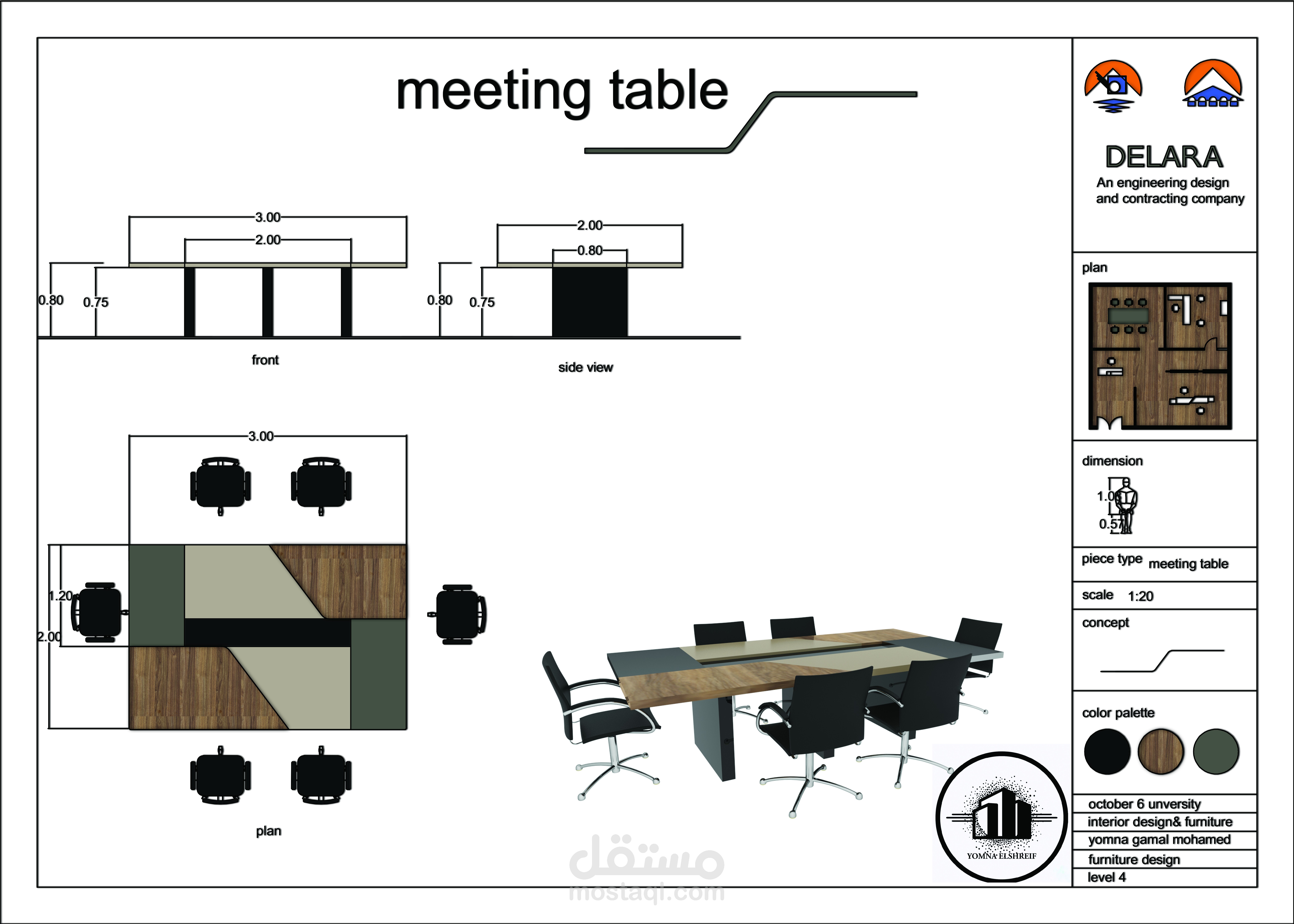 تصميم اثاث لشركه هندسيه