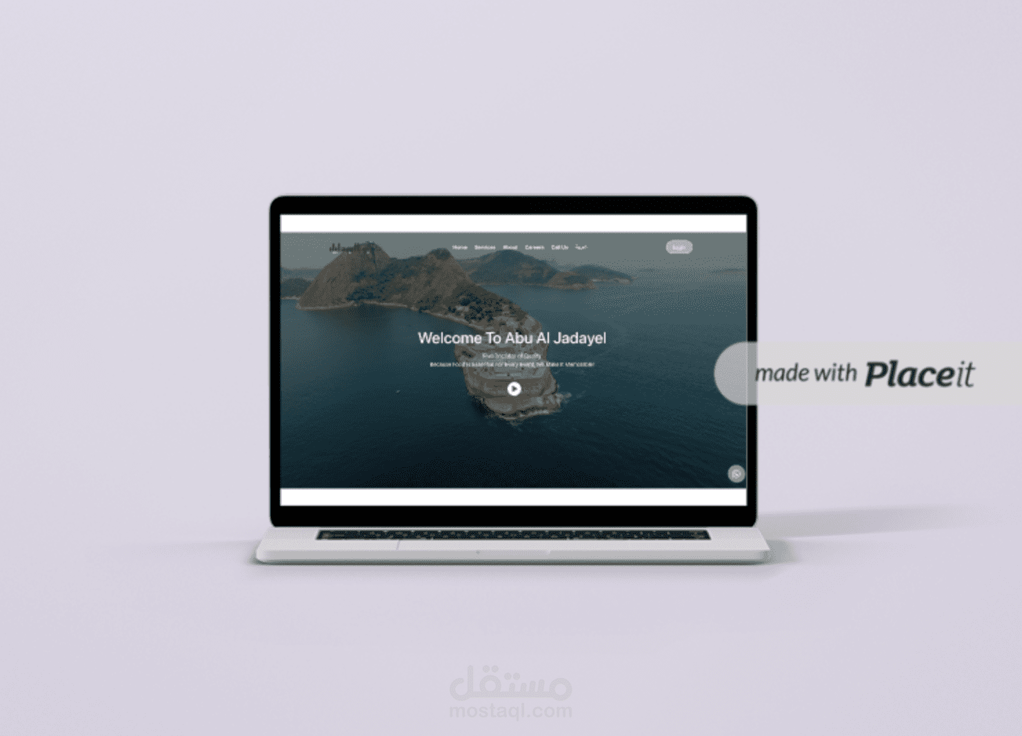 landing page using React js
