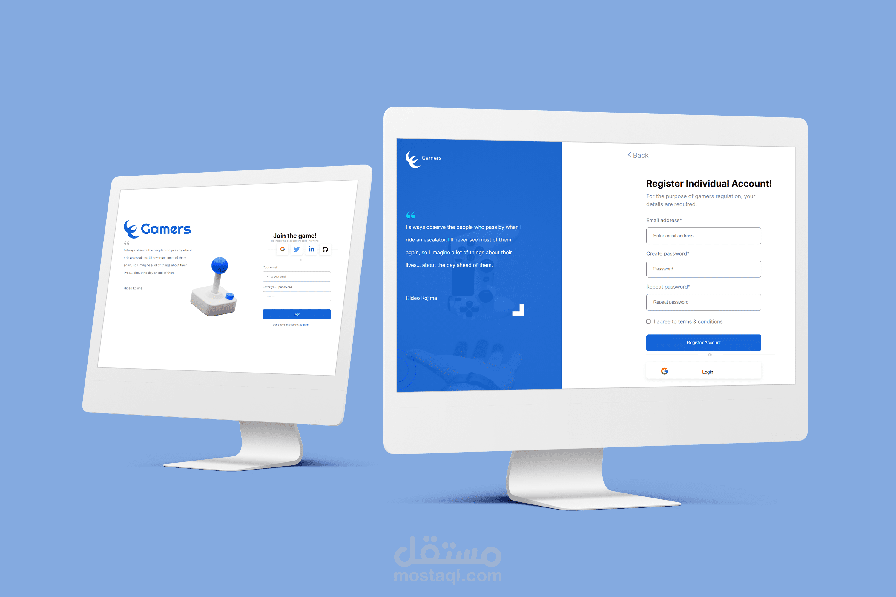 Login/Sign-in Pages