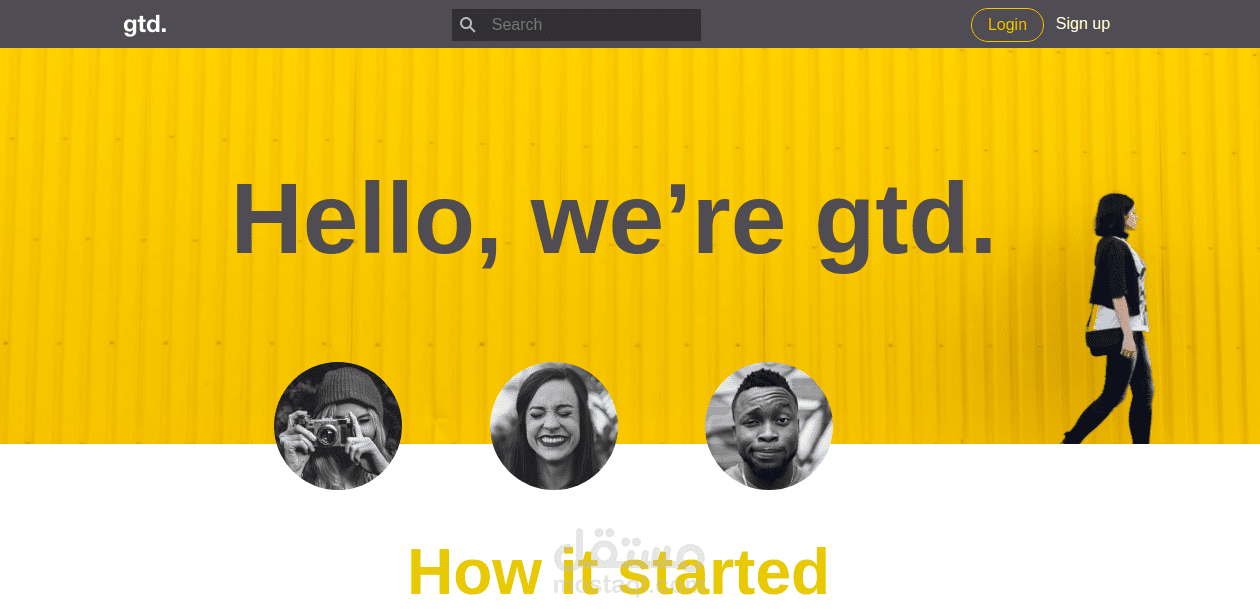Company web application design
