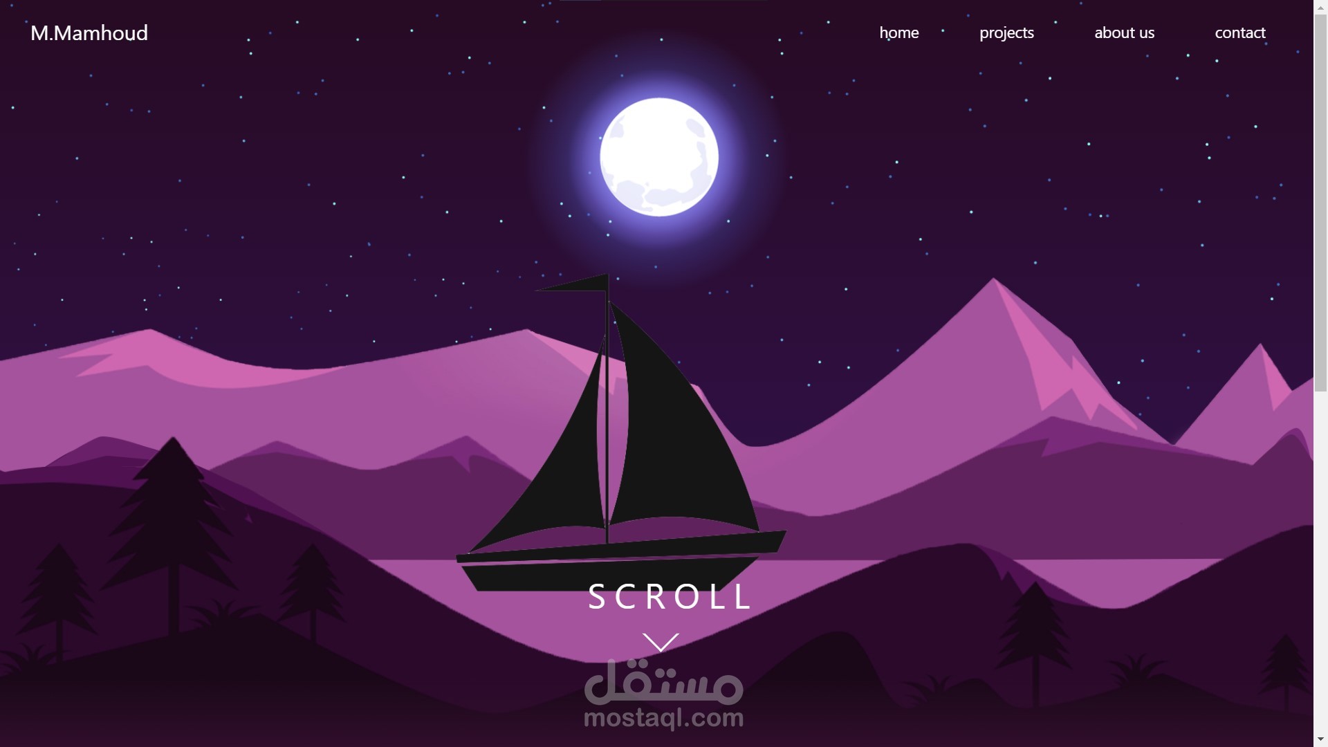 creative scrolling website