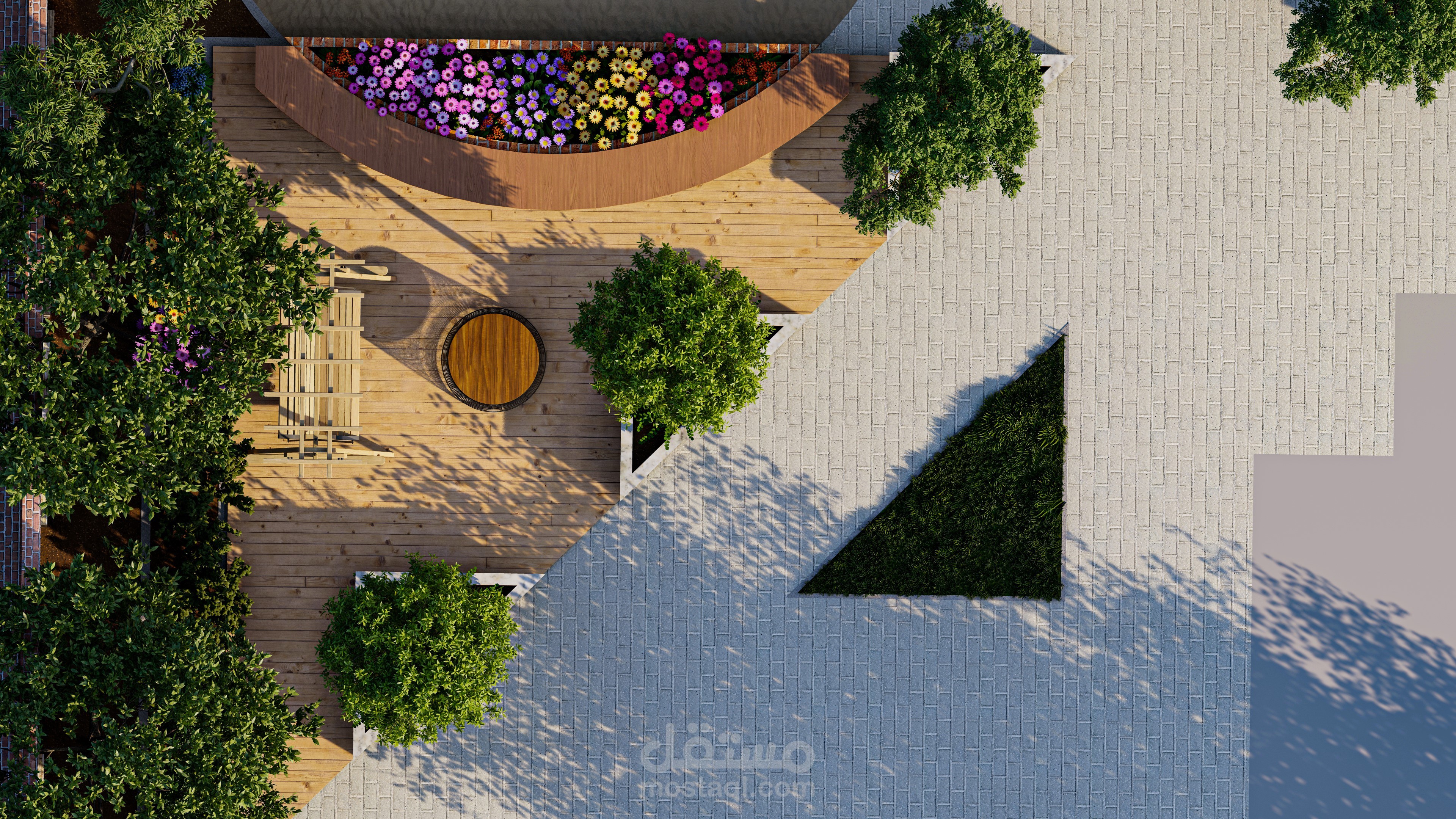 تصميم لاندسكيب لفيلا سكنية