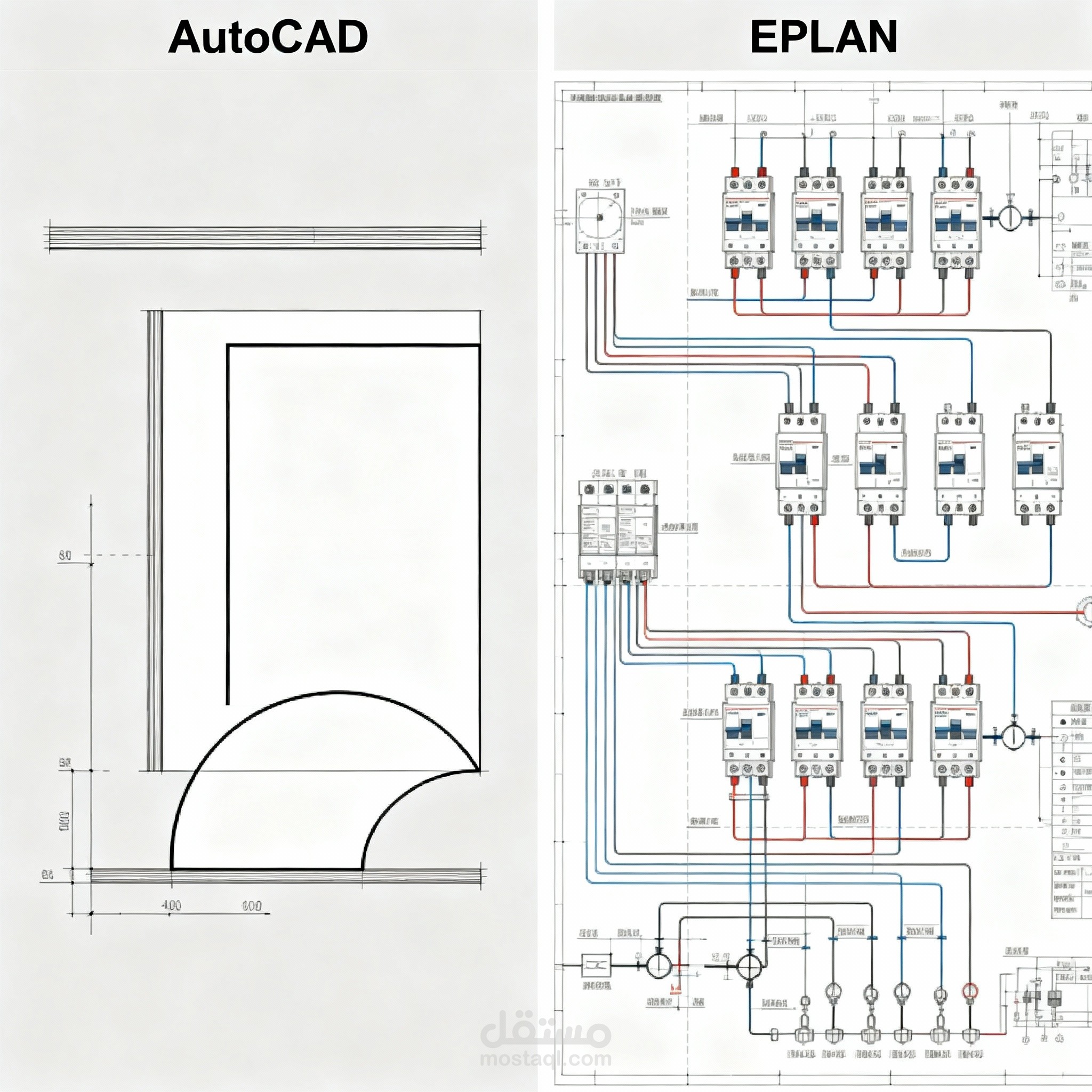 design AutoCad, Eplan electrical design.