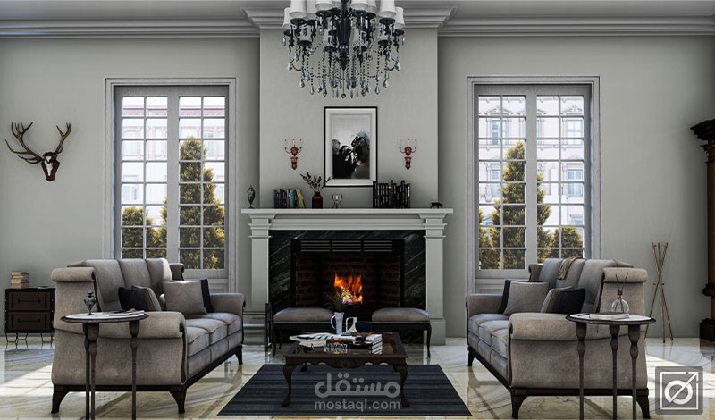 New classic design for a reception room