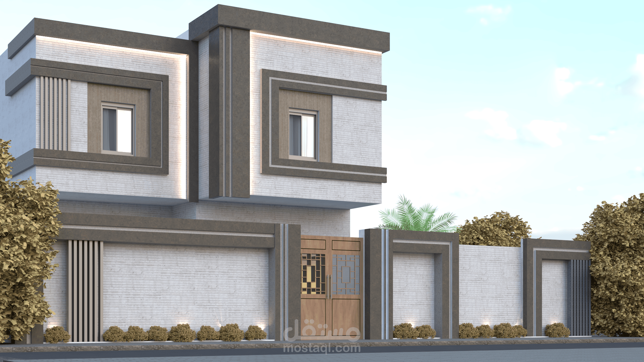 Villa facade design in KSA