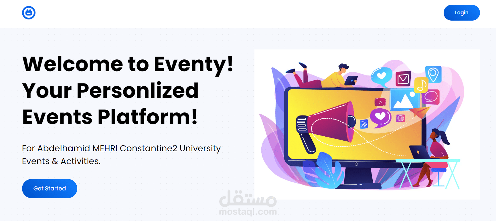 برمجة تطبيق ويب لإدارة الأحداث والفعاليات بإطار عمل رياكت JS