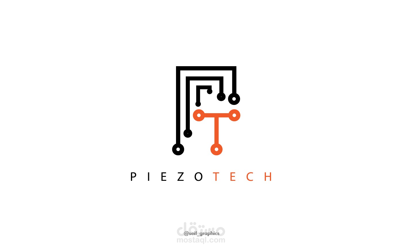 تصميم شعار لشركة تقنية tech company logo design
