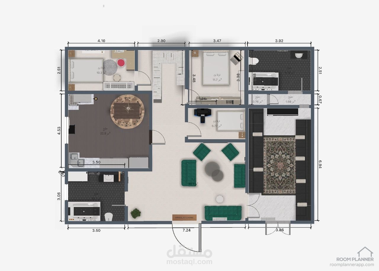 تصميم هندسيه ديكور