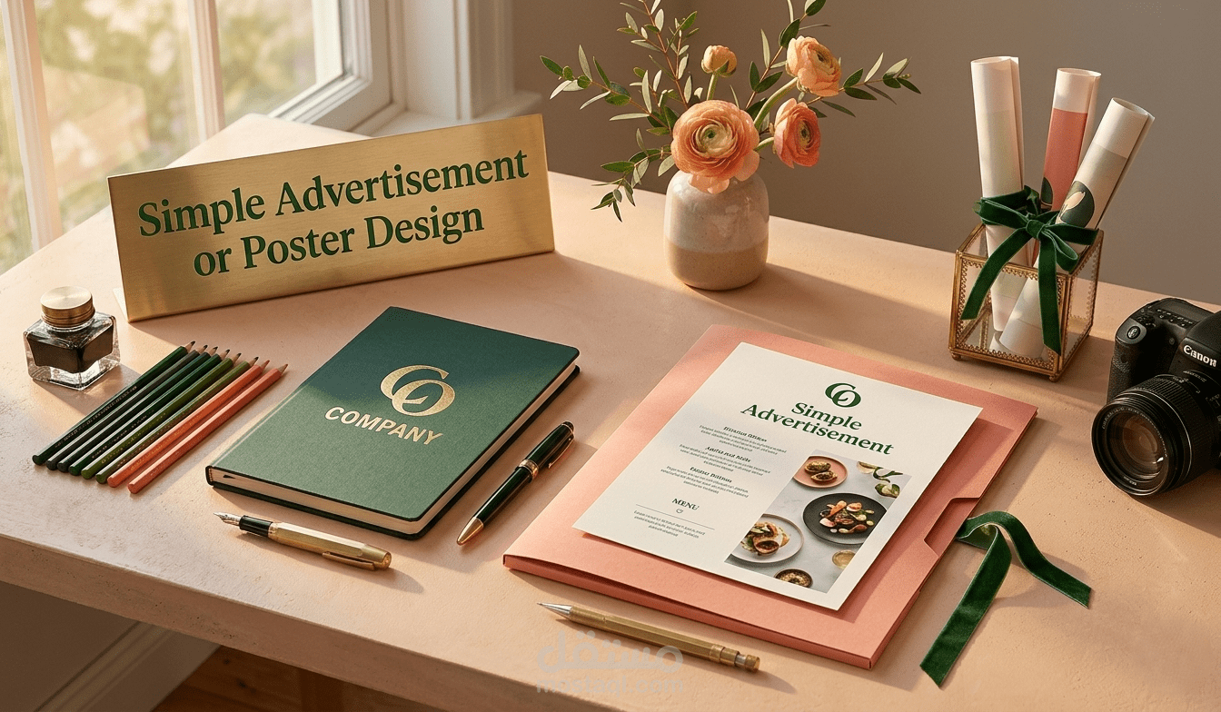 تصميم بوستر بسيط وراقي لخدمات شركتك