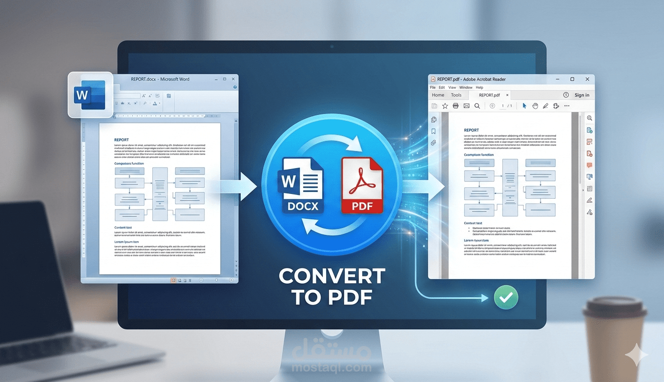 تحويل ملفات Word الى PDF