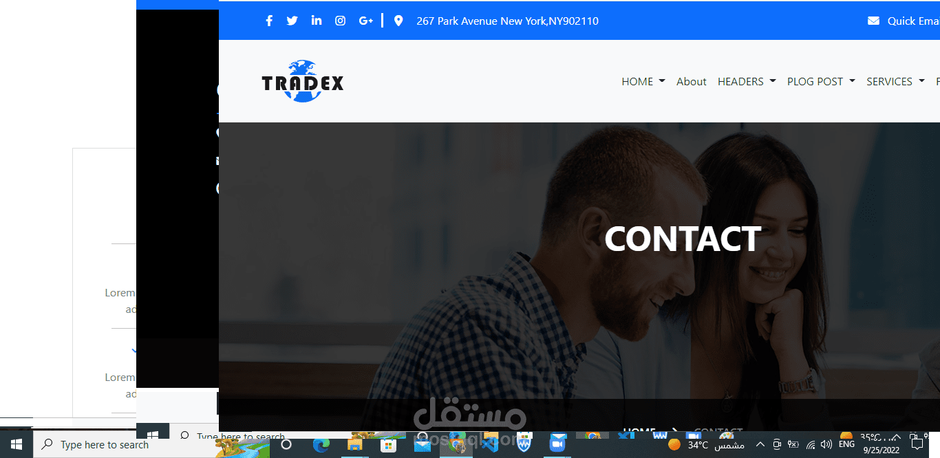 contact page