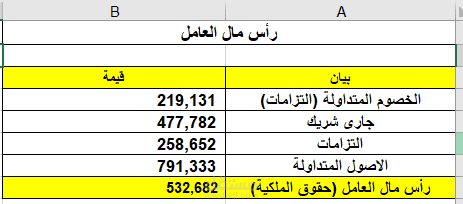 رأس مال العامل
