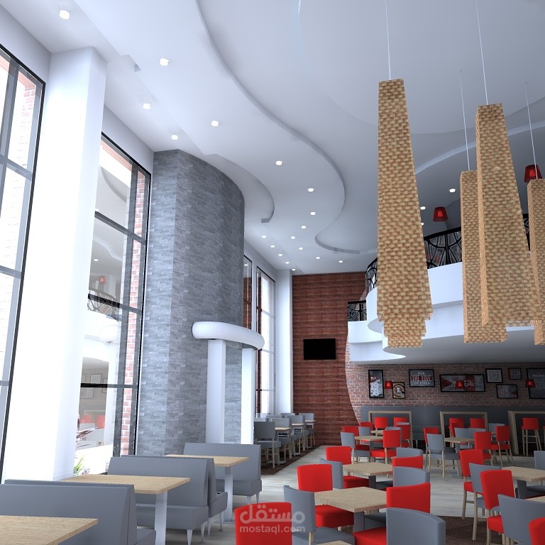 تصميم داخلي لمطعم