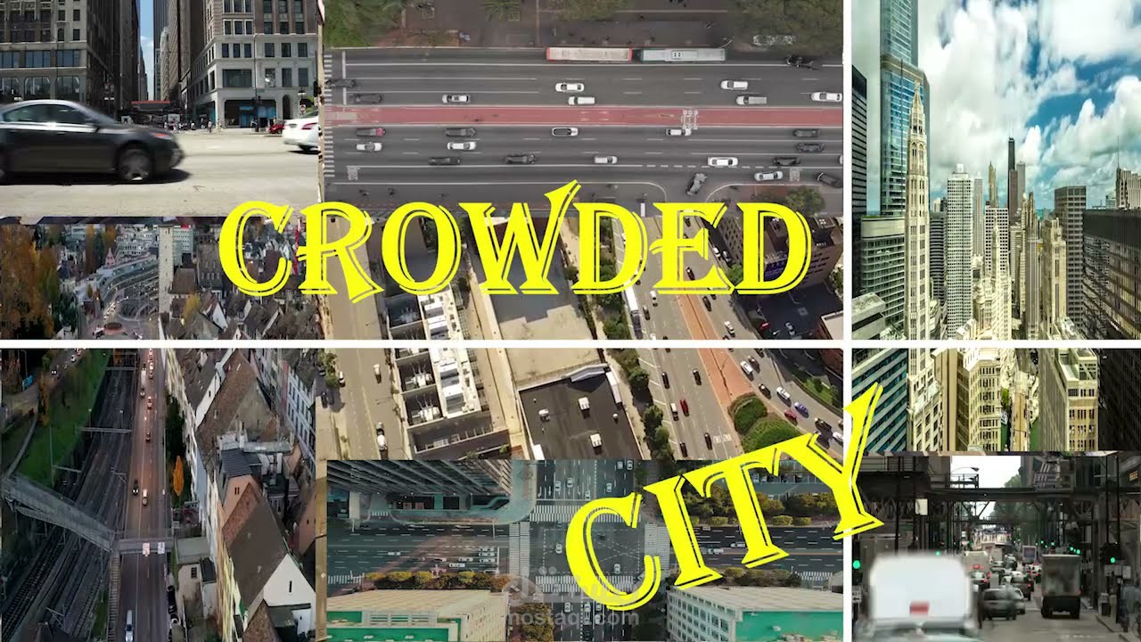 إستبدال المقطع بمقاطع اصغر بعد بضع ثواني مع اضافة نص بشكل جذاب