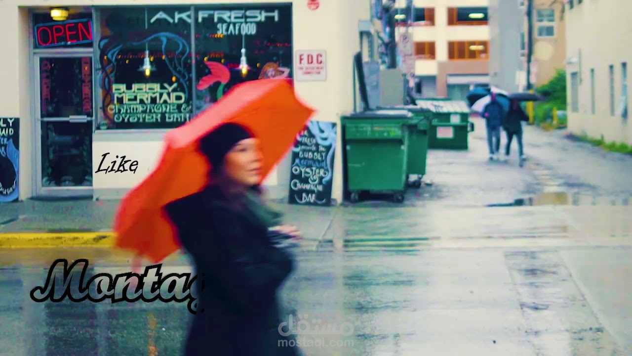 انتقالة ظهور كلمة او اي شئ خلف شخص او شئ يتحرك