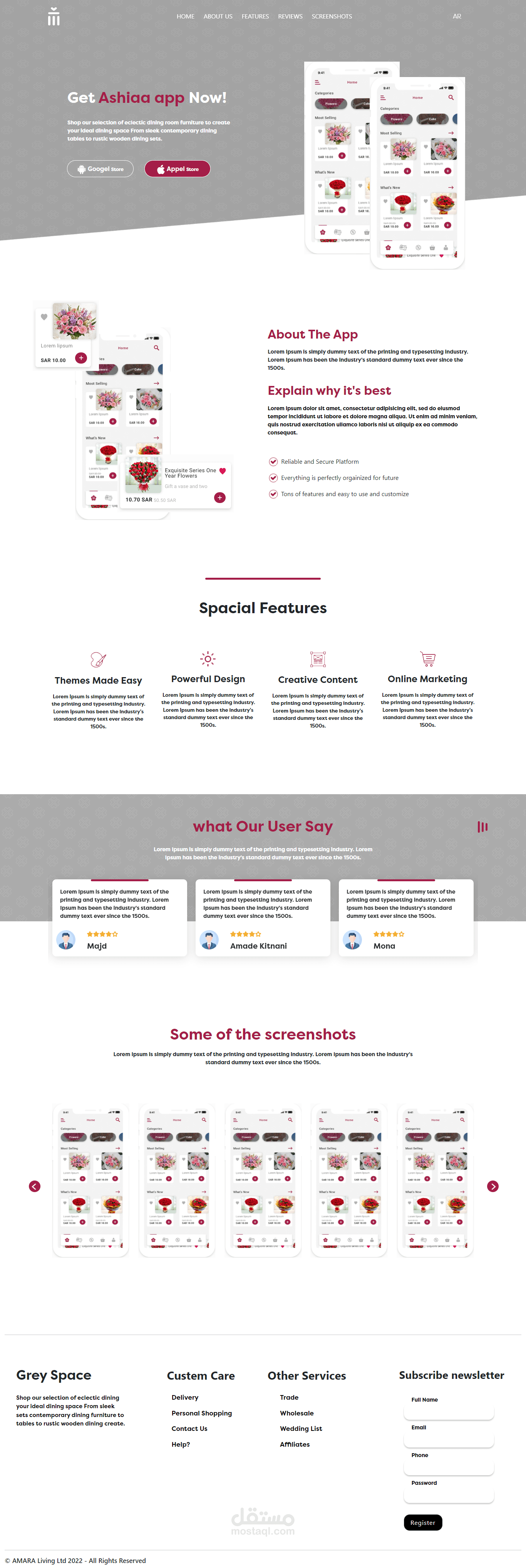 landing page ashiaa (vue js)