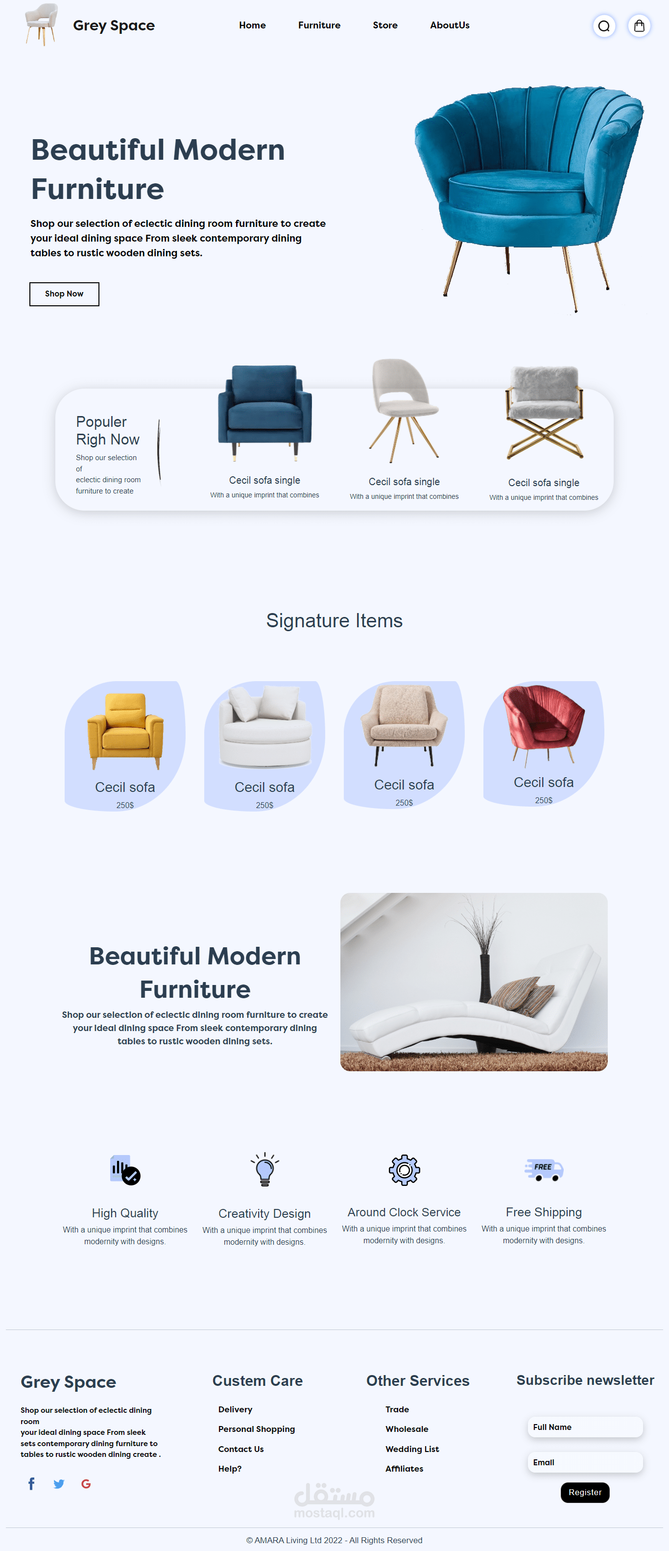(vue js) Furniture