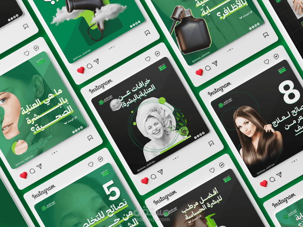 تصميم بوستات محتوى لوسائل التواصل الاجتماعي