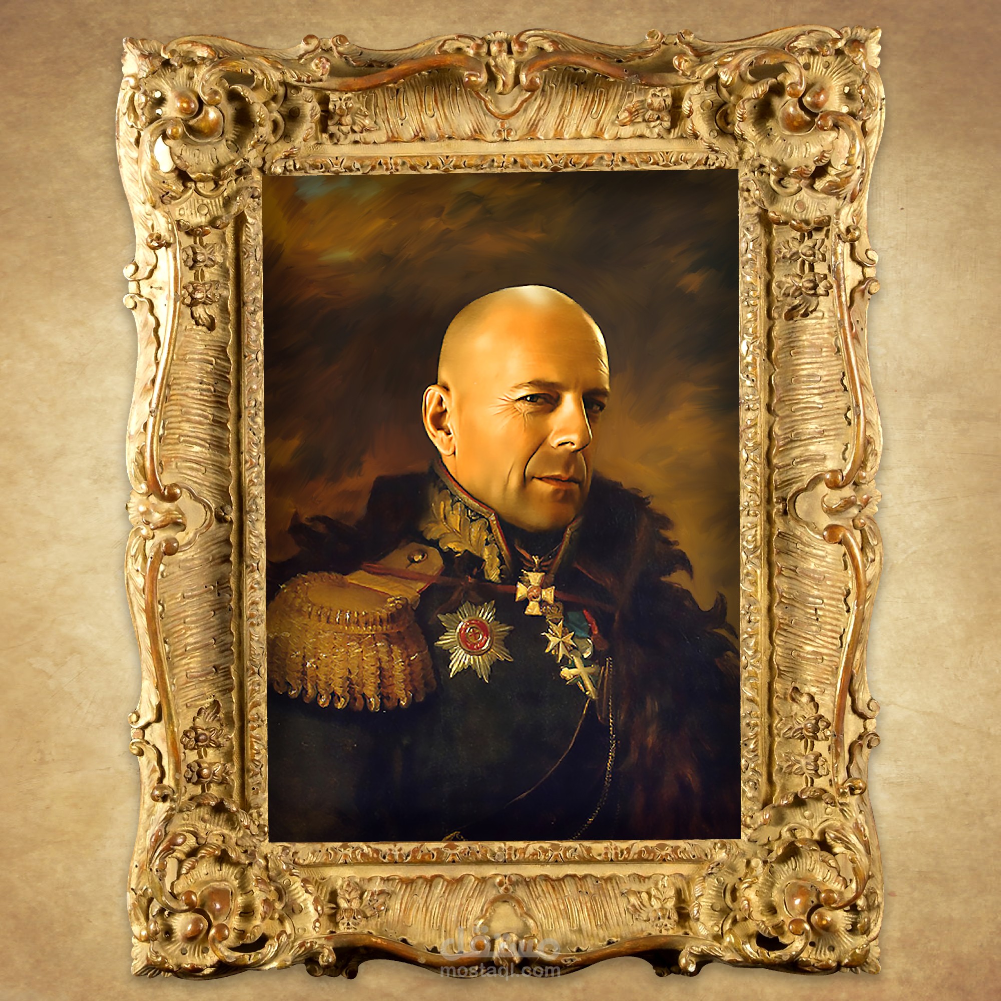 Royal creative digital painting design