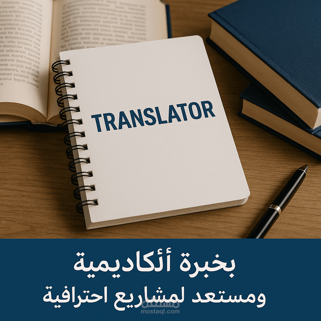 خدمات ترجمة احترافية من العربية إلى الإنجليزية وبالعكس.(عنوان واضح، دقيق، ويوضح طبيعة العمل بشكل احترافي)
