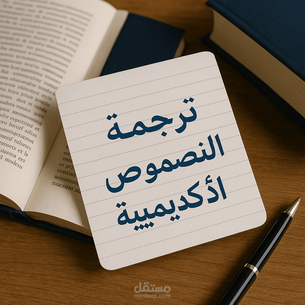 ترجمة نصوص أكاديمية من العربية إلى الإنجليزية