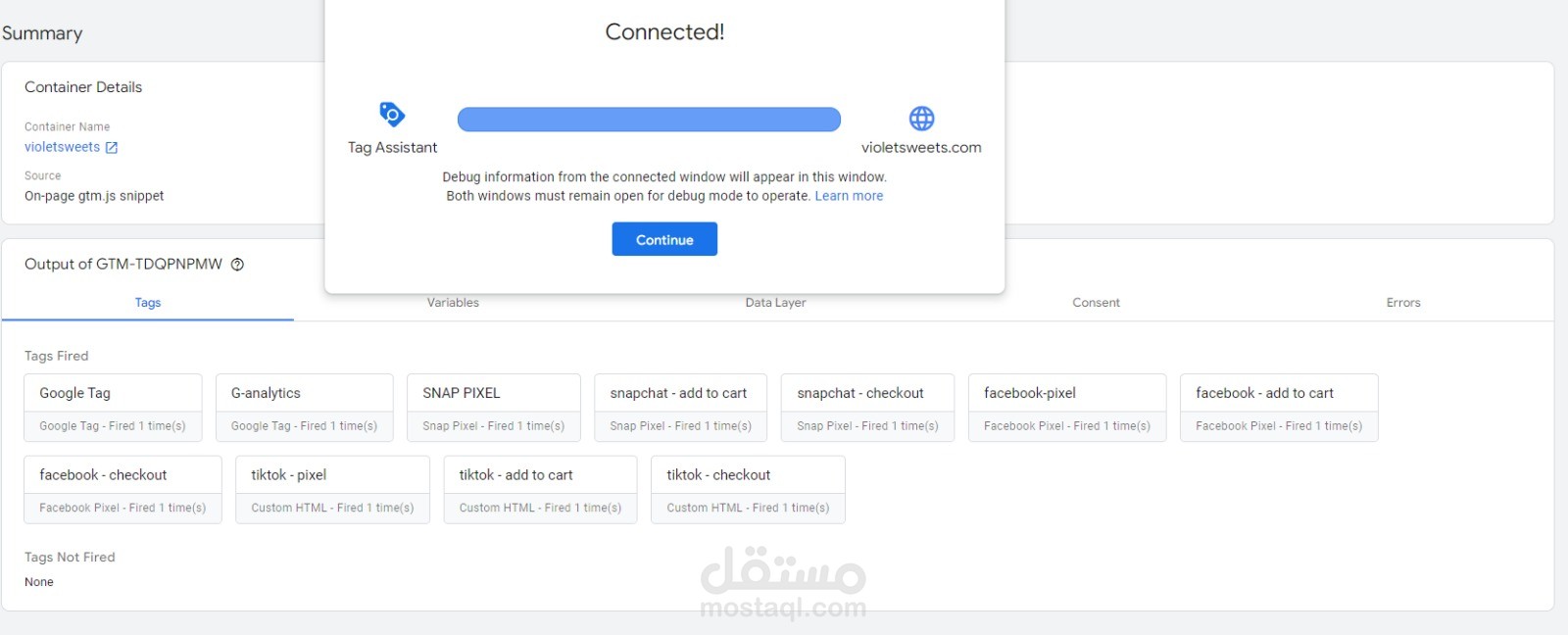 ربط Gtm مع الموقع لتفعيل البيكسل الخاص بمواقع التواصل