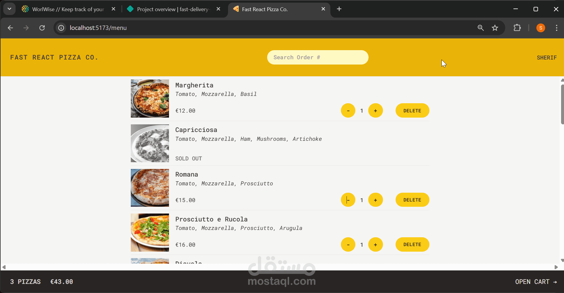 The Fast Pizza Co – Online Pizza Ordering System