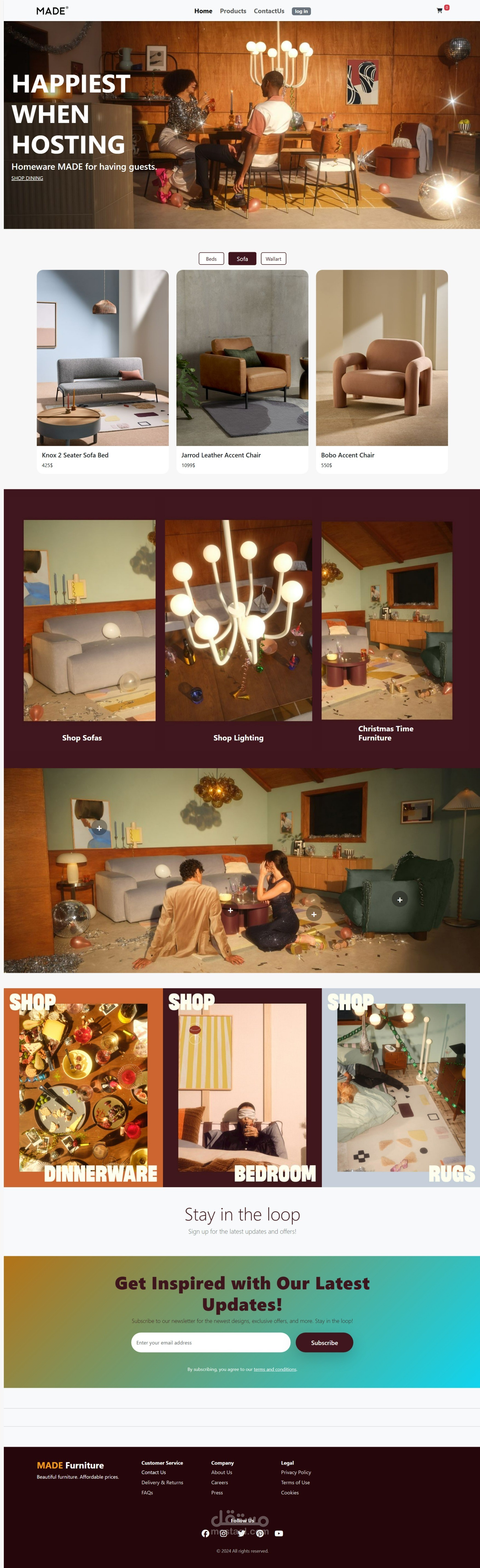 Firniture eCommerce Web App