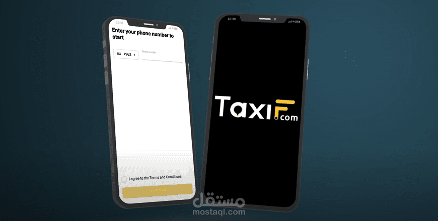 موشن جرافيك لتطبيق Taxi F