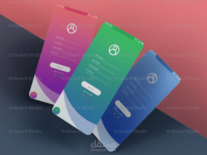 Login/Signup Page | صفحة تسجيل الدخول | UX UI Design