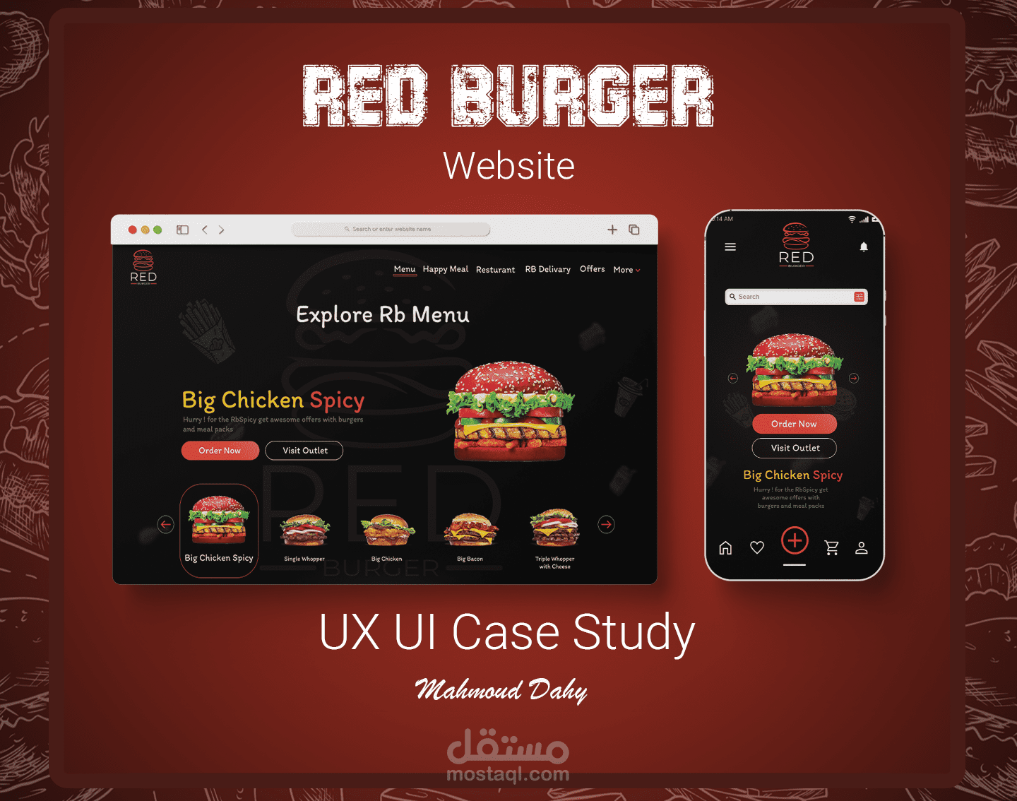 Red Burger "Website" - UX/UI Case Study