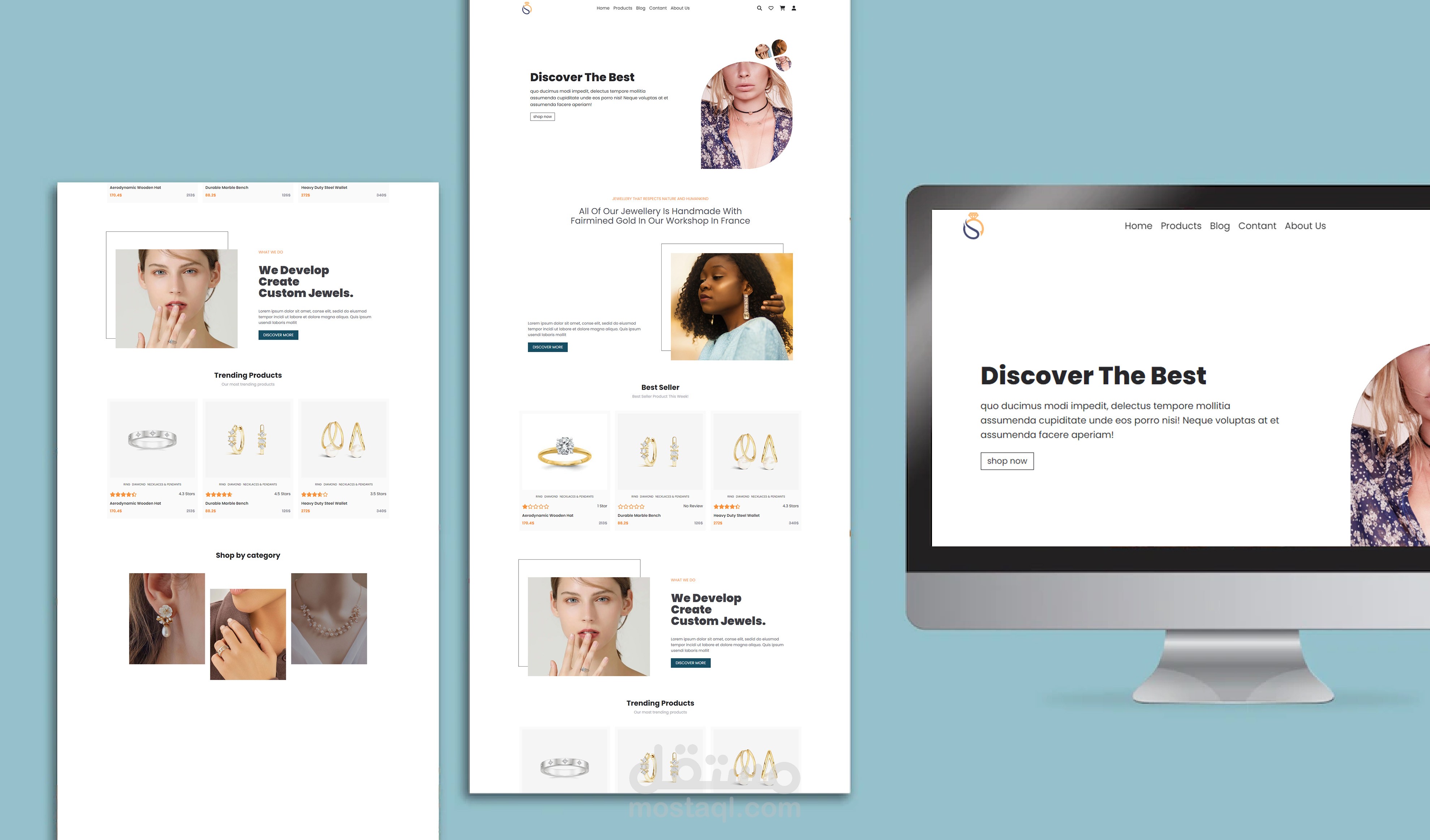 صفحة هبوط لمتجر