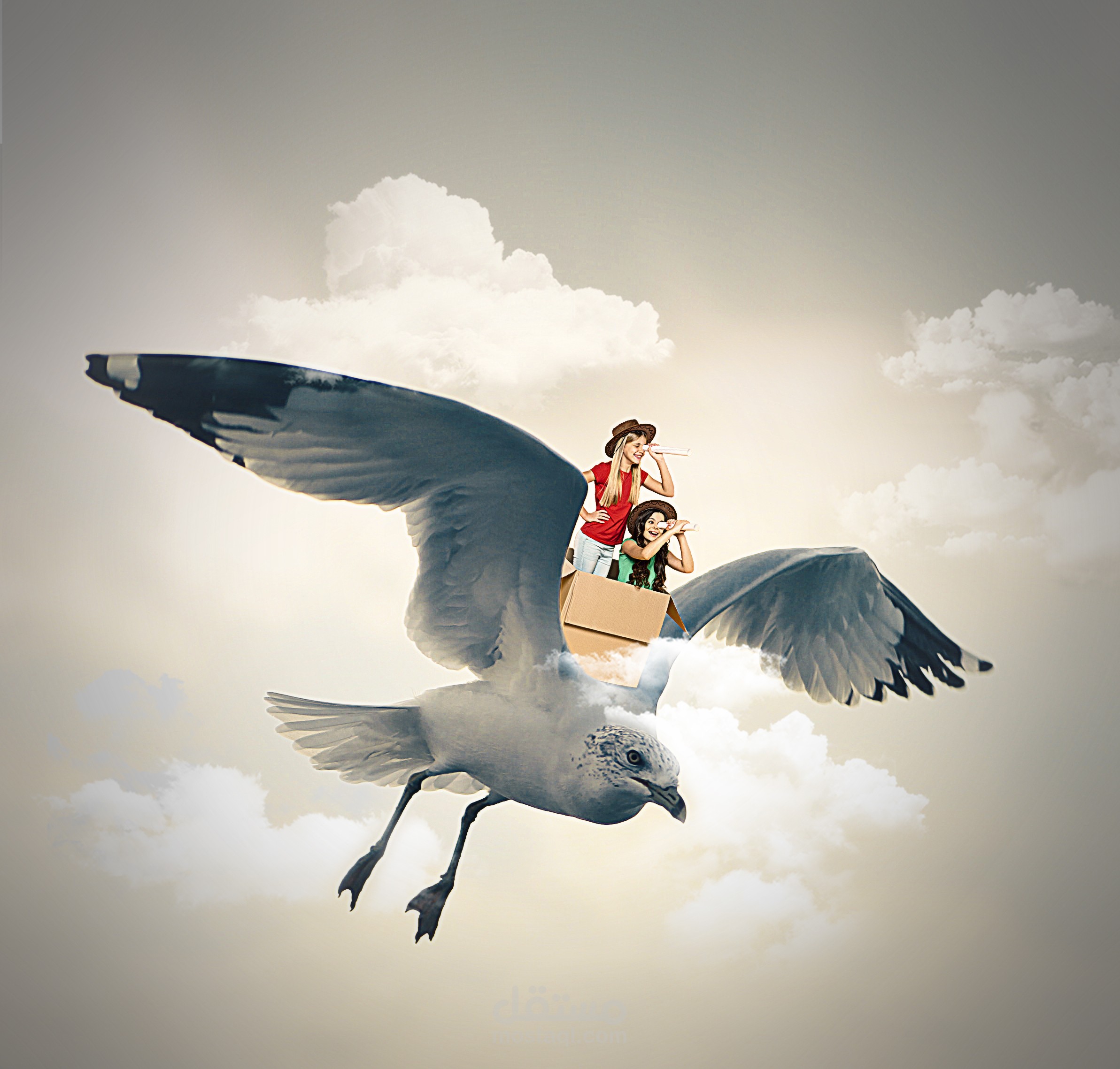 اعمال دمج الصور بالفوتوشوب