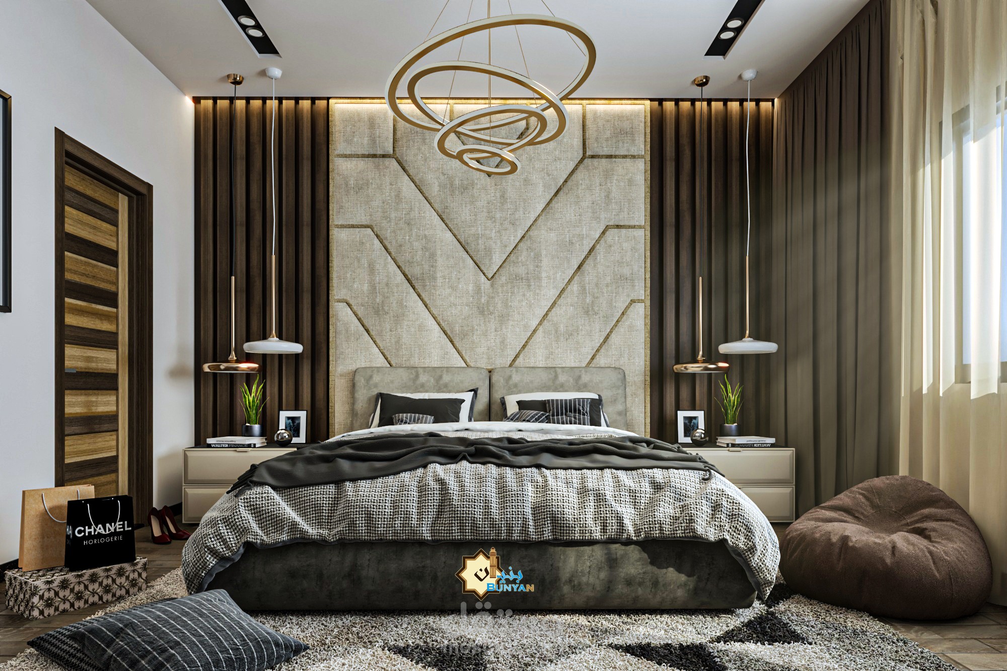 تصميم داخلي لغرفة نوم Bed room