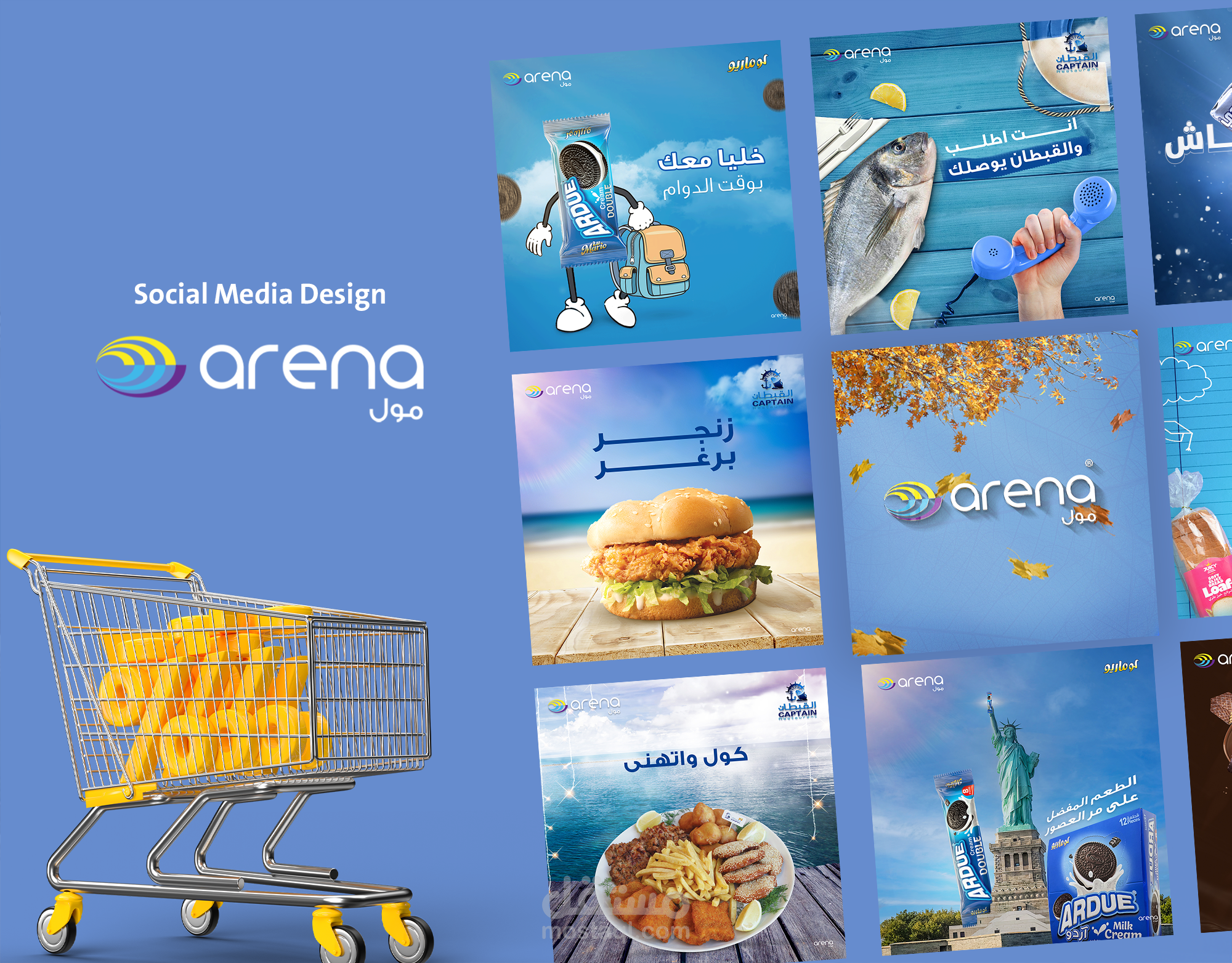 arena mall social media design