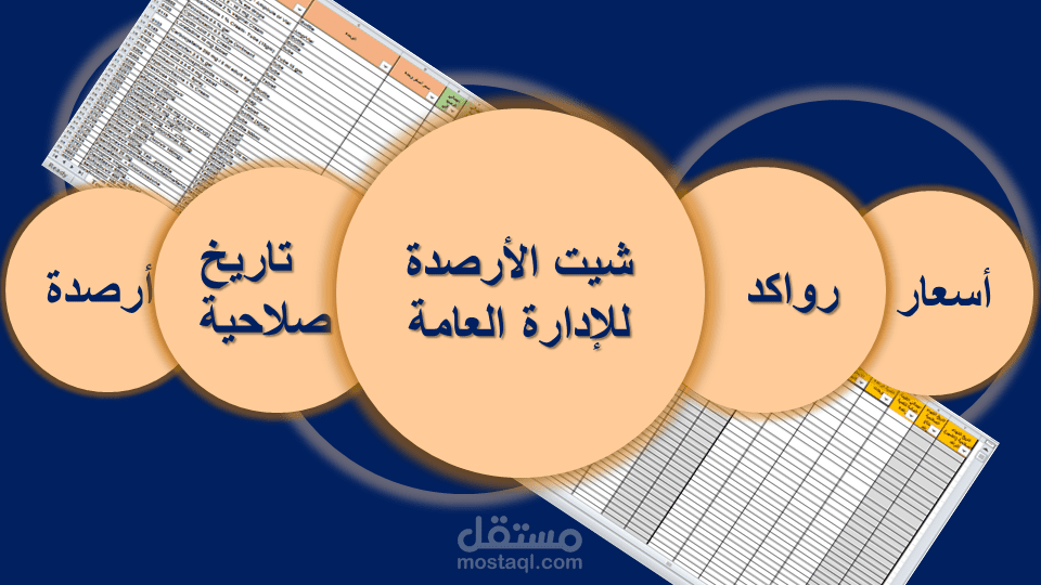 عرض تقديمي للتدريب على اكسل شيت خاص ببيانات الادوية