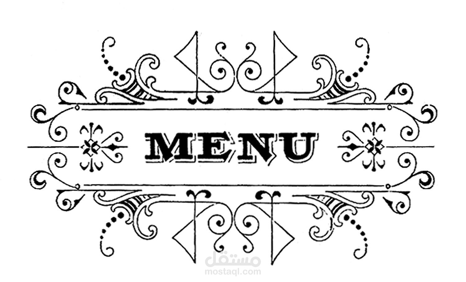 تصميم Menu مطعم مع Cover لصفحة الفيسبوك