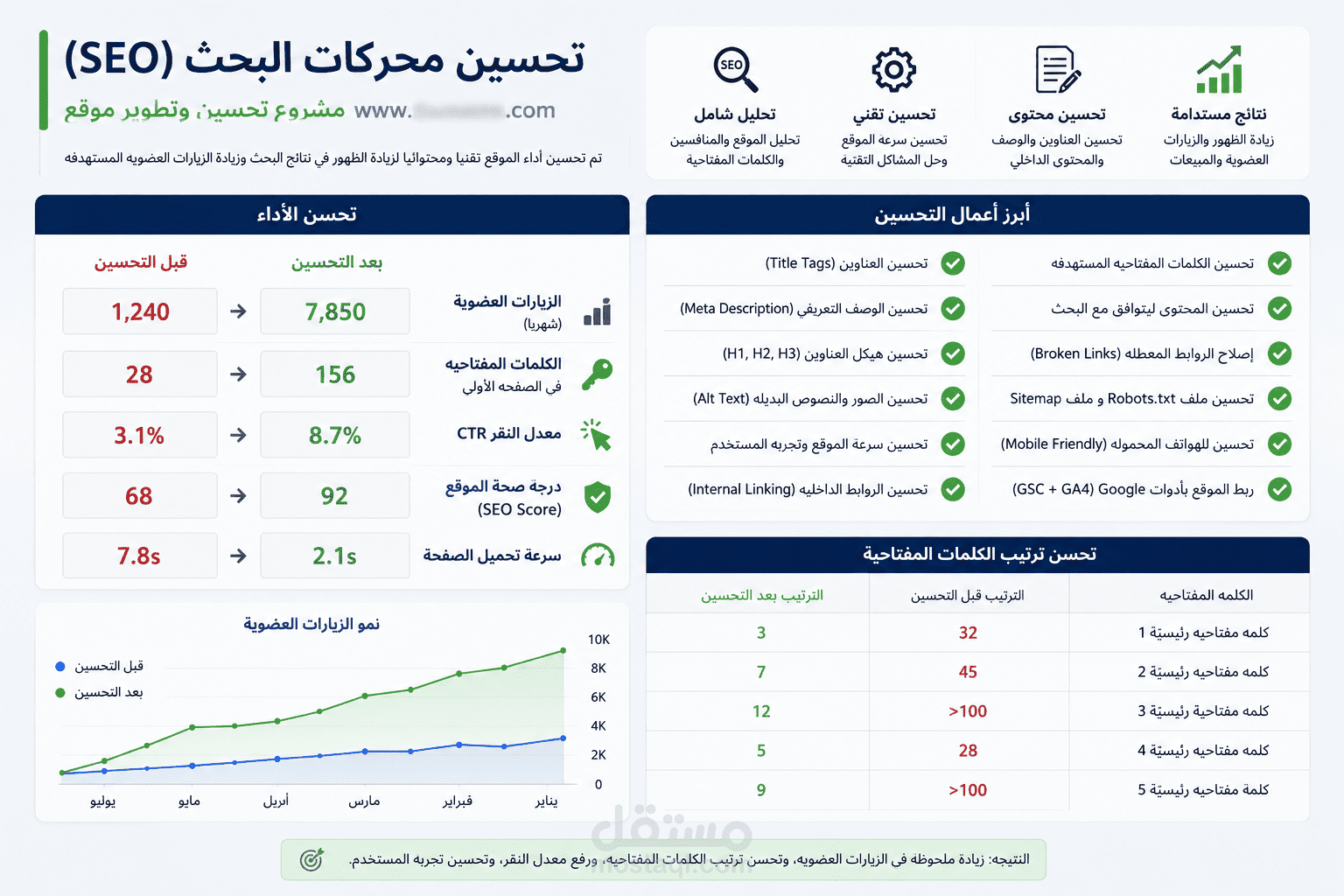 تحسين محركات البحث مع ادارة الحملات التسويقية لمتجر الكتروني في السعودية
