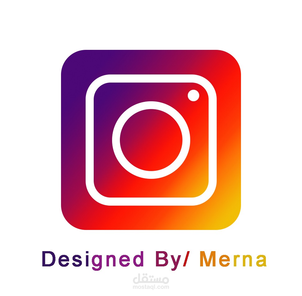 رسم تصميم لوجو انستجرام