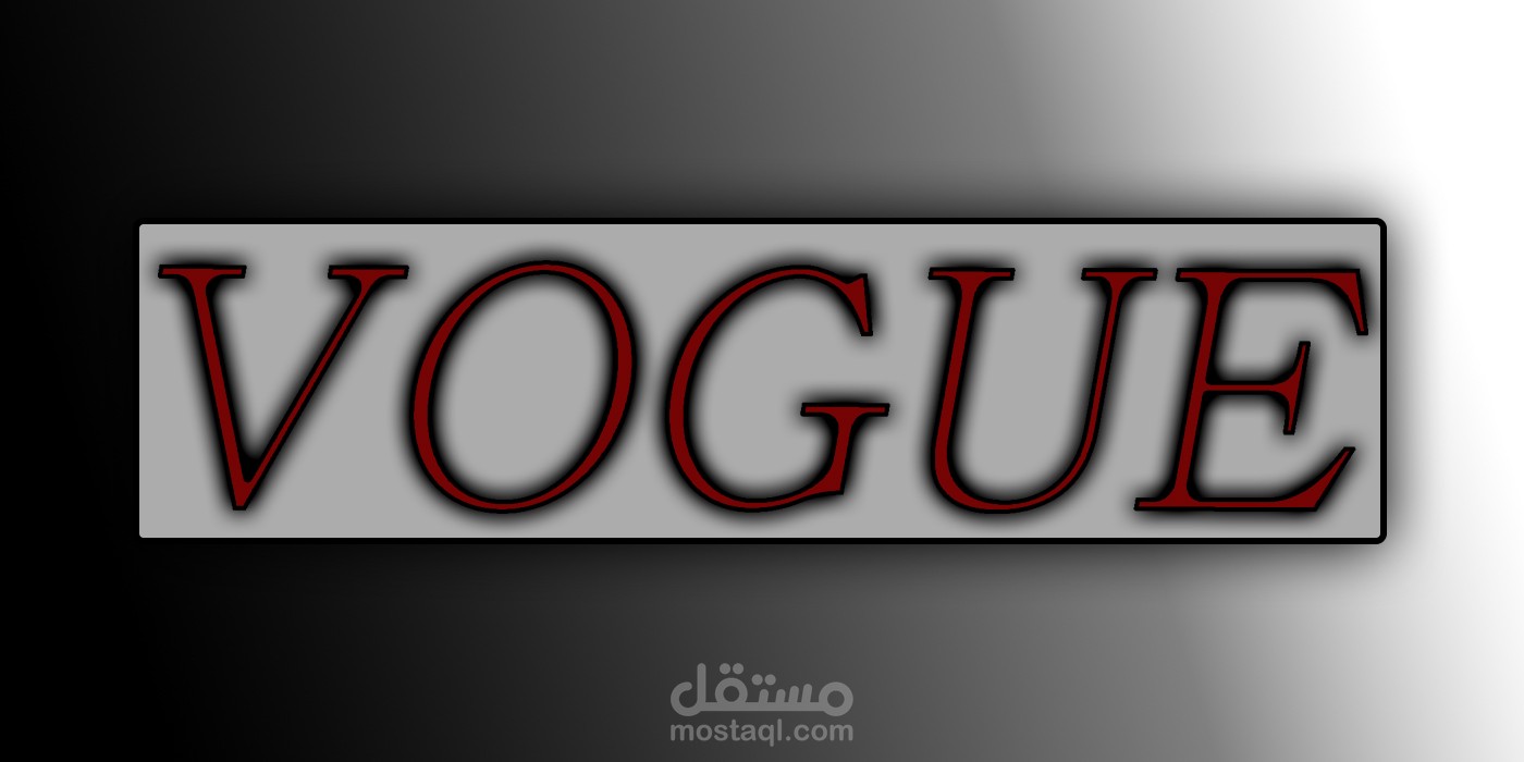 Unofficial Magazine Cover (VOGUE) White and Black