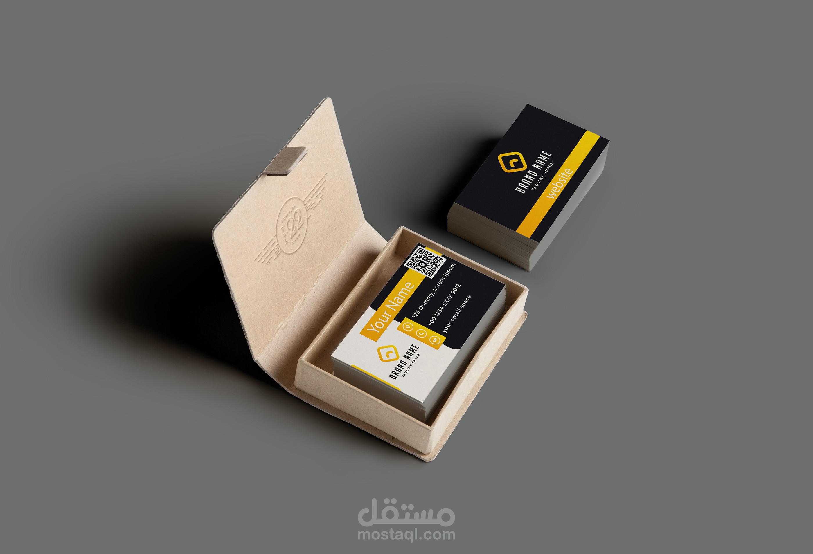 تصميم تجريبي لبطاقة عمل  Business Card