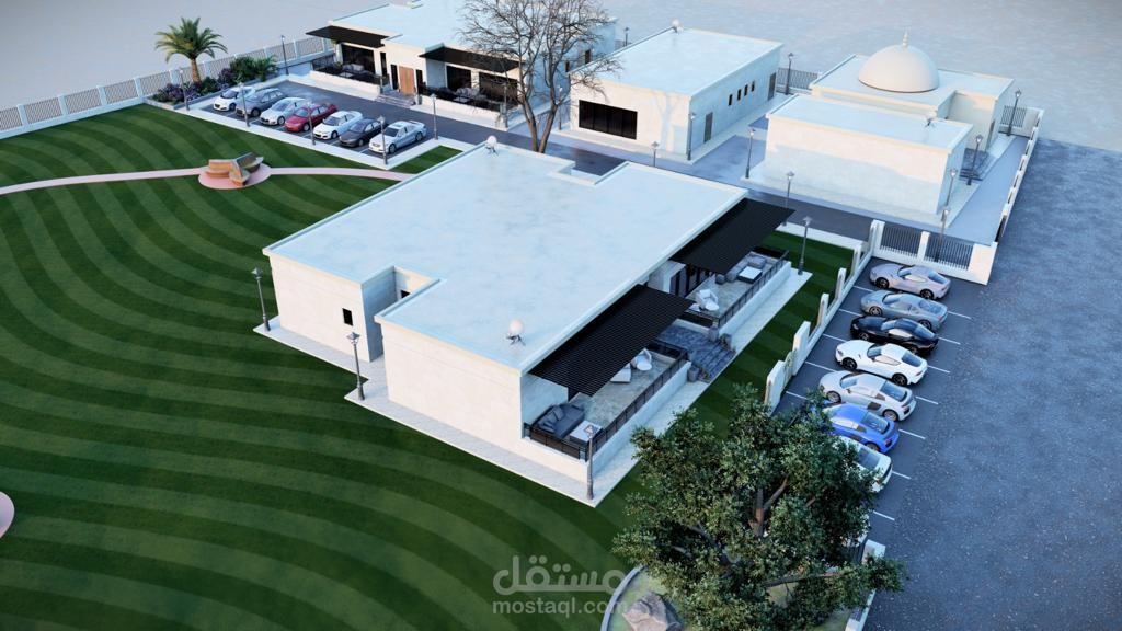 تصميم مشروع منتجع بمدينة الرياض