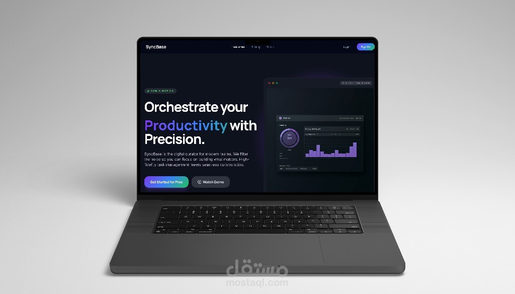 تصميم منصة SaaS لإدارة المشروعات وتنظيم العمل.