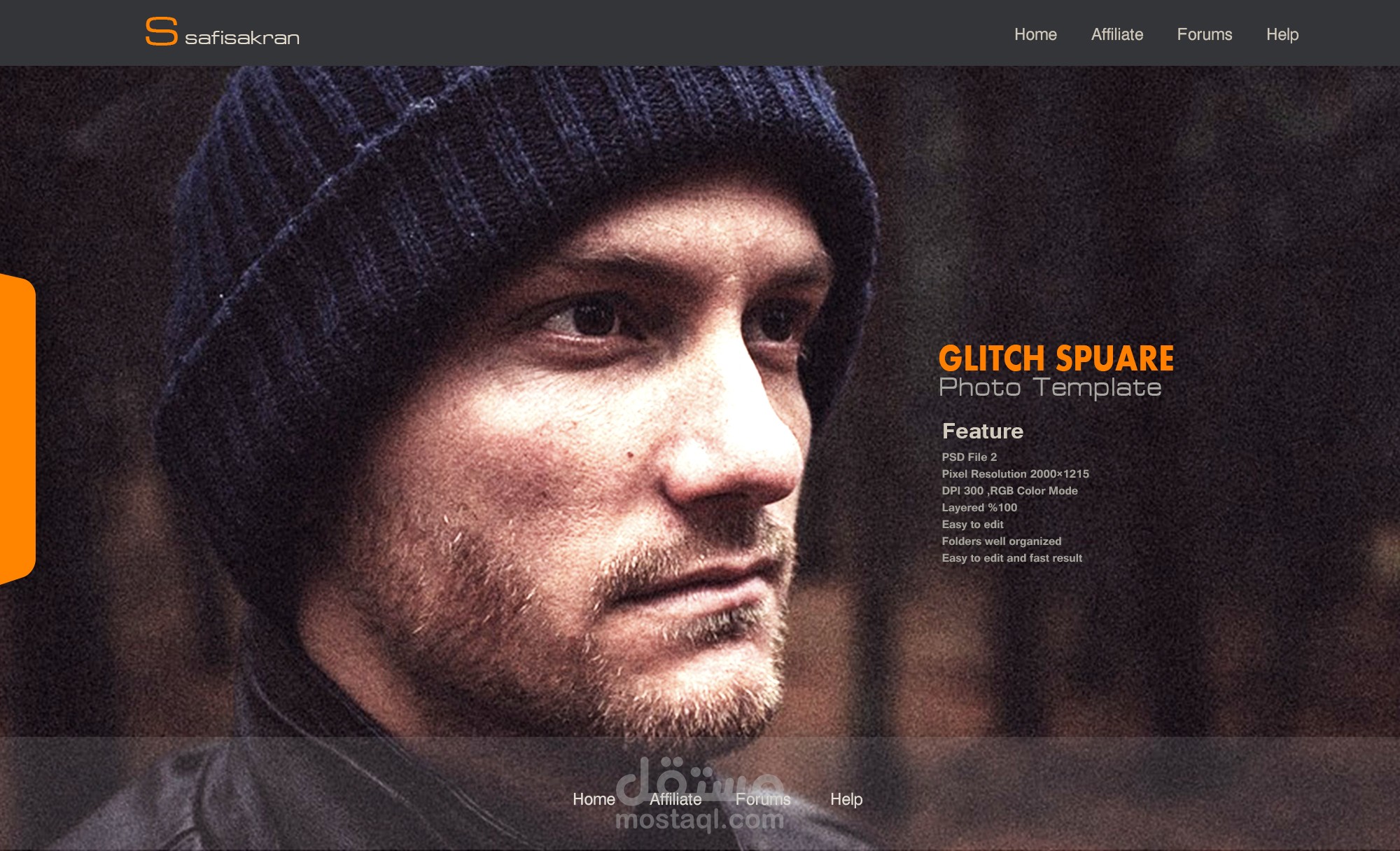 تصميم صفحات المواقع PSD بأسلوب حديث وجوده عاليه 