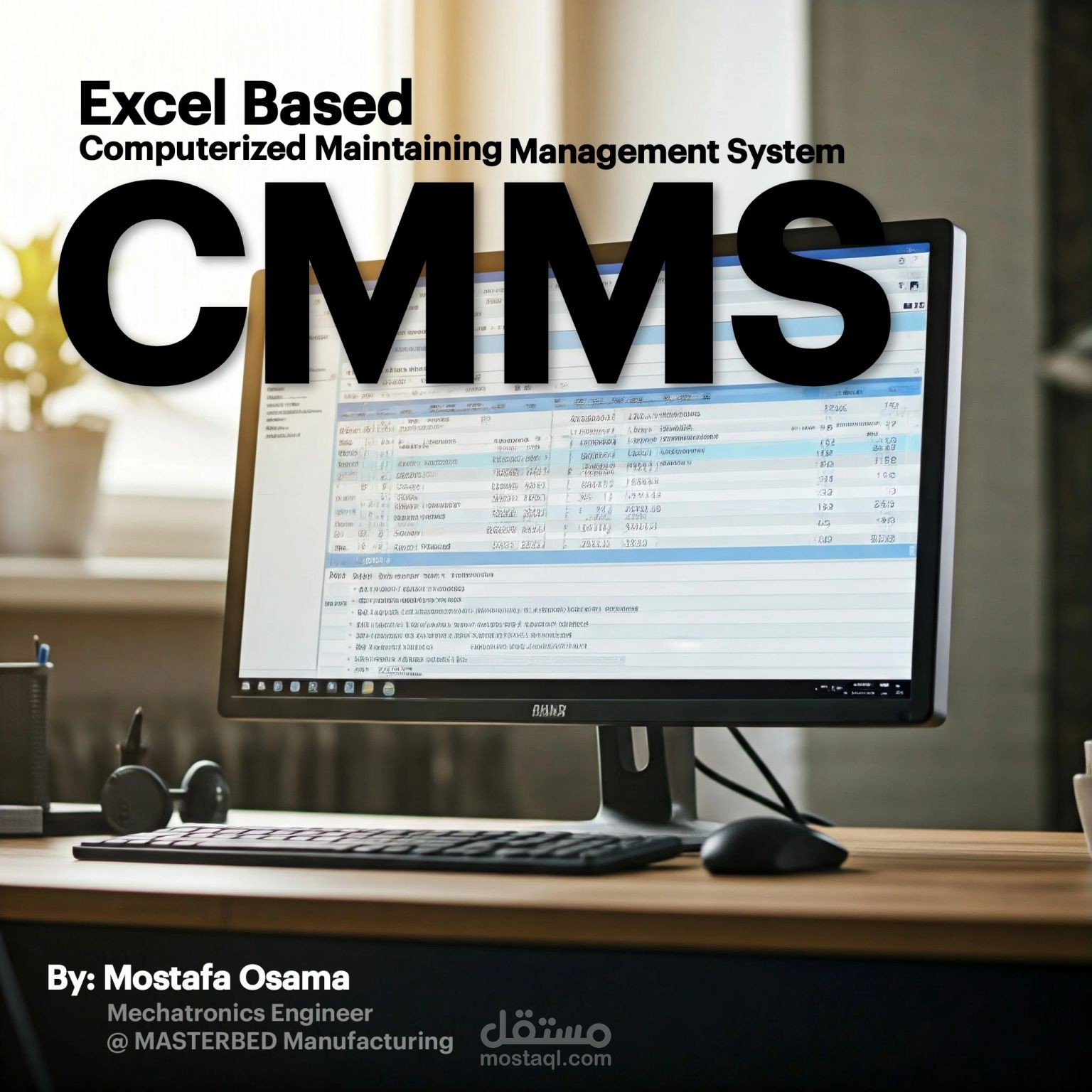 نظام إدارة الصيانة باستخدام Excel - CMMS كامل الوظائف