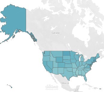 تحليل البيانات الديموغرافية للسكان باستخدام تابلوه (Tableau).