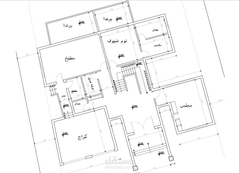التصميم المعماري والإنشائي لفيلا سكنية في لبنان