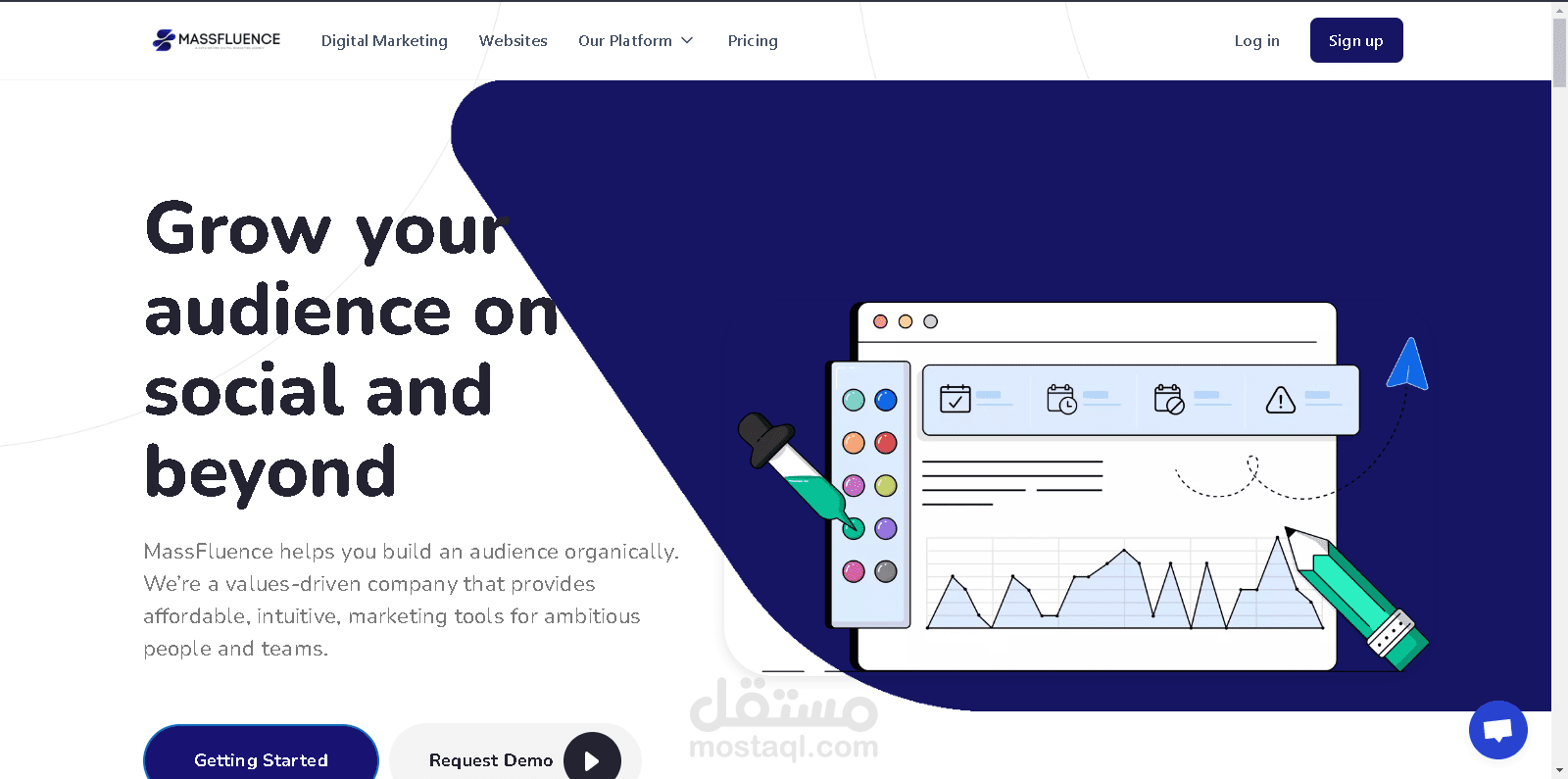 MassFluence website to Take Control of Your Social Media