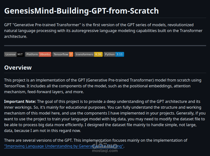 GenesisMind-Building-GPT-from-Scratch